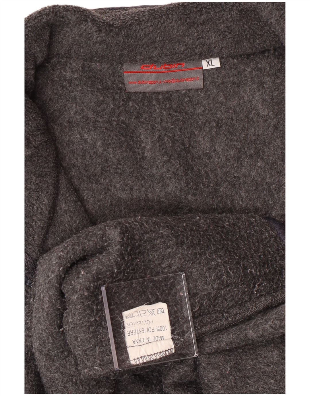 Męska kamizelka polarowa Vintage UK 42 XL, szary poliester