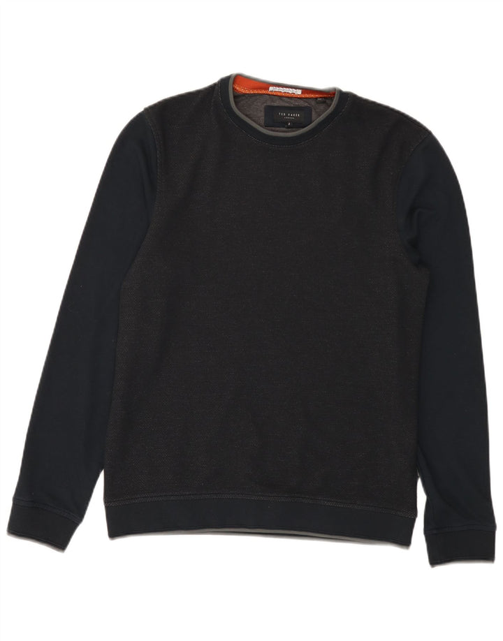 Męski sweter Ted Baker, rozmiar 2, mały, granatowy, z blokami kolorów