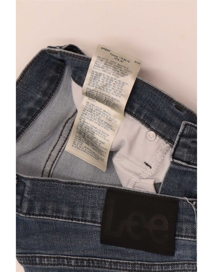 Lee Męskie Luke Slim Jeans W30 L32 Niebieskie bawełniane
