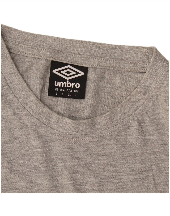 Męski T-shirt Umbro, duży, szary