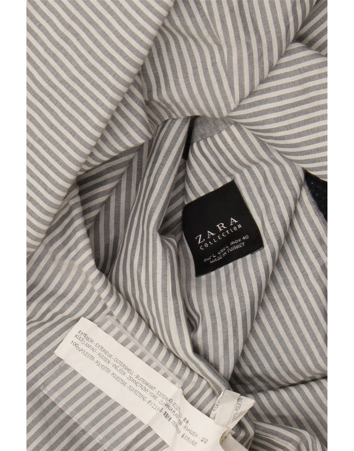 Zara Męska marynarka zapinana na 2 guziki UK 40, duża granatowa, poliestrowa