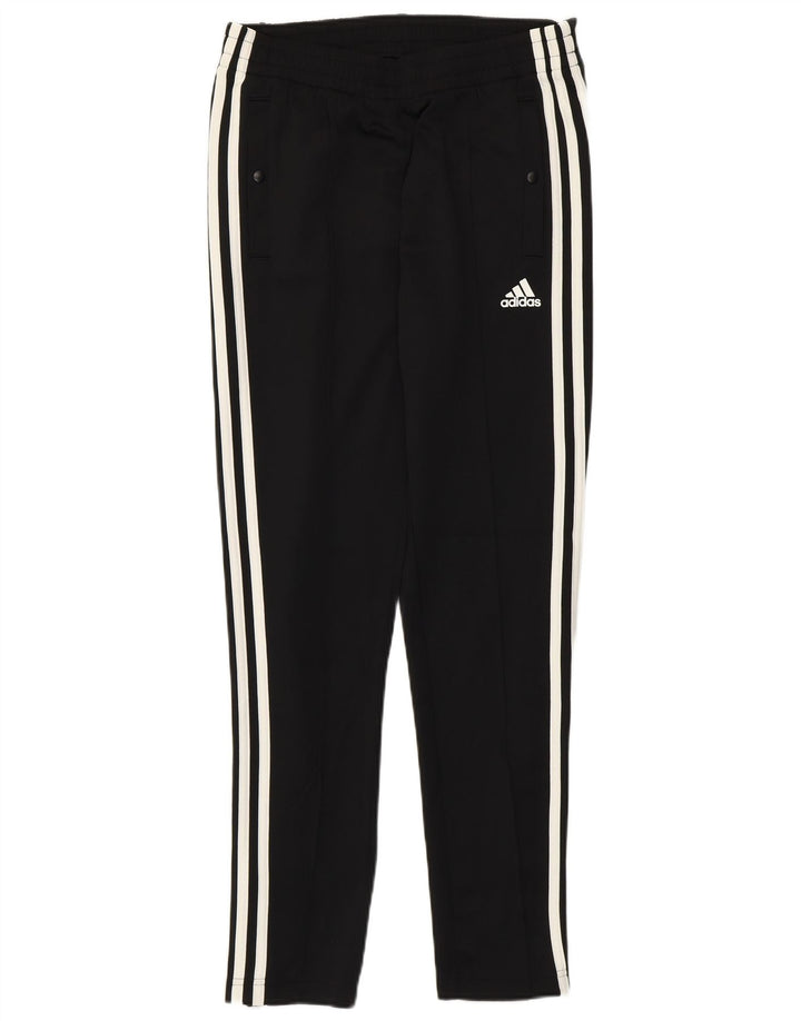 Damskie spodnie dresowe Adidas UK 8/10, małe, czarne, poliestrowe