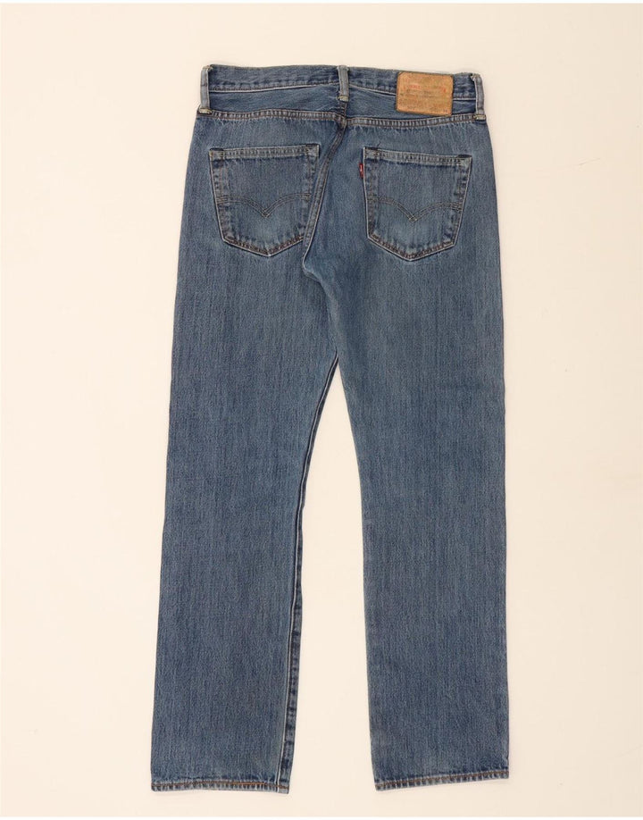 Męskie jeansy Levi's 501 Straight W30 L30 Niebieskie bawełniane