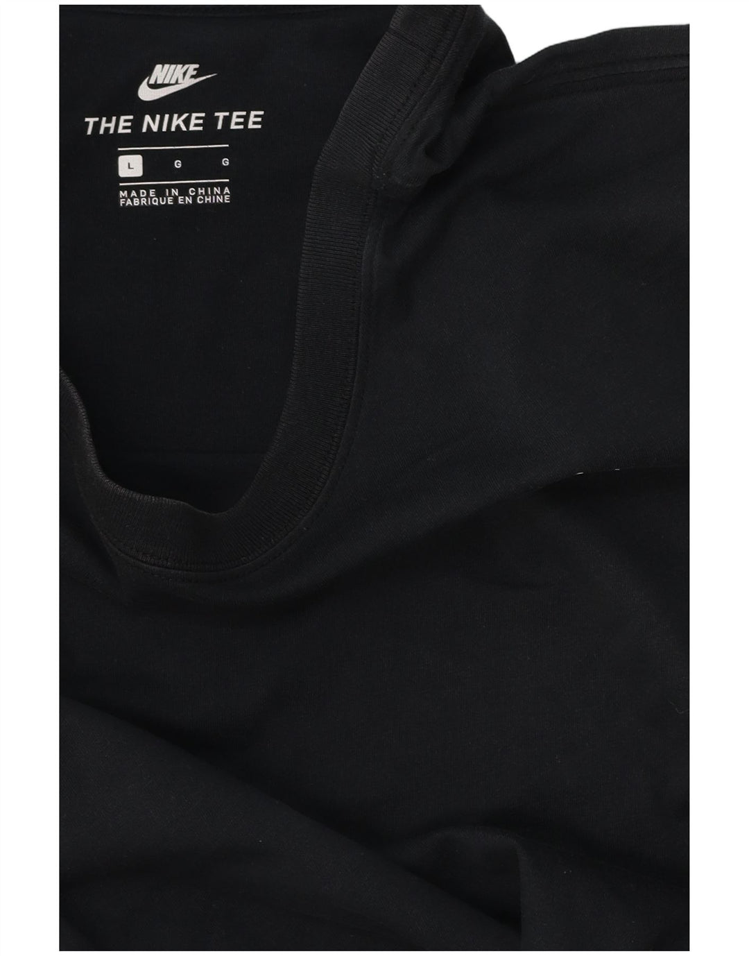 Męski T-shirt NIKE z grafiką, duży, czarny, z blokami kolorów
