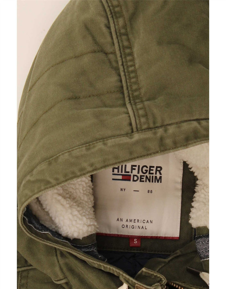 Męska kurtka parka z kapturem Tommy Hilfiger UK 36 Small Khaki