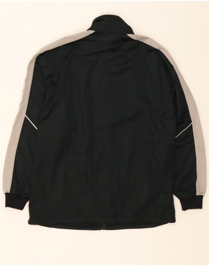 LEGEA Mens Graphic Tracksuit Top Jacket Large Black Colourblock Polyester Vintage Legea and Second-Hand Legea from Messina Hembry 