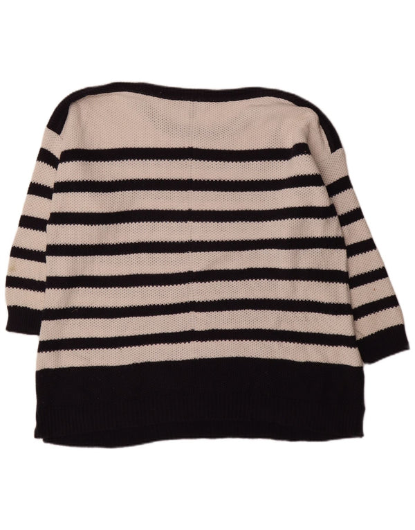 Damski sweter Laura Ashley z rękawem 3/4 i dekoltem w łódkę, UK 18 XL, biały