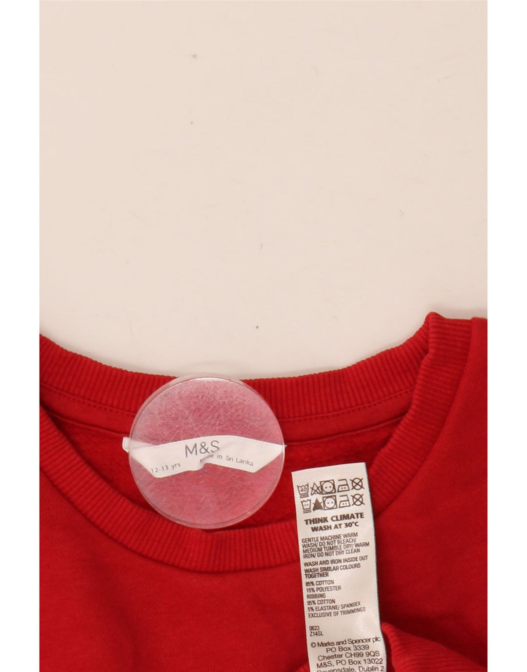 Bluza dziewczęca MARKS & SPENCER 12-13 lat, czerwona, bawełniana