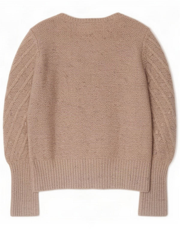 Damski sweter oversize Gap z dekoltem w łódkę, UK 10, mały beż