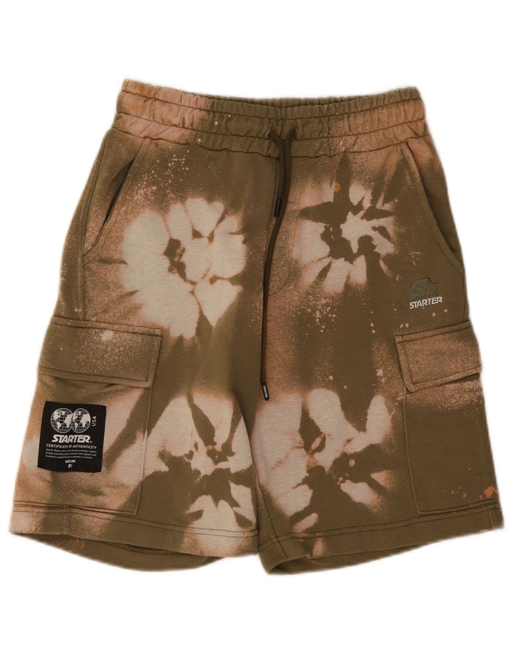 Męskie spodenki sportowe Starter Cargo, małe, bawełniane, w kolorze khaki