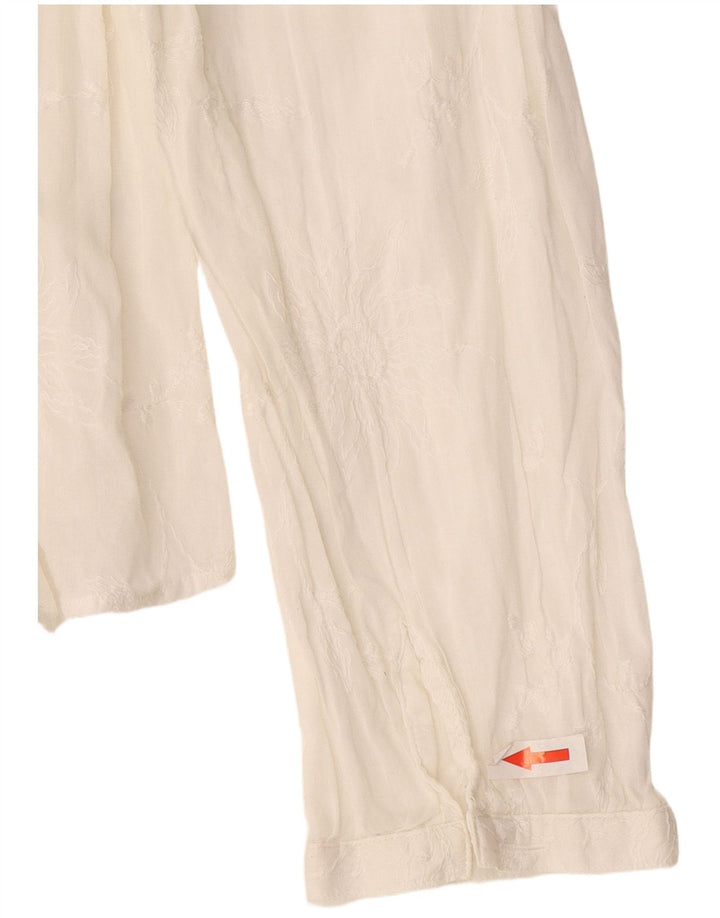 Koszula damska Massimo Dutti EU 44 XL w kolorze złamanej bieli w kwiaty