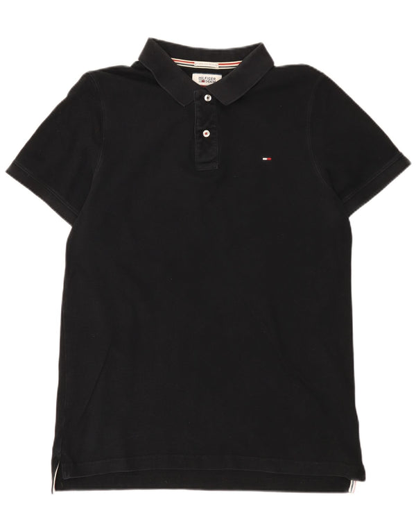 Męska koszulka polo Tommy Hilfiger XL, czarna, bawełniana