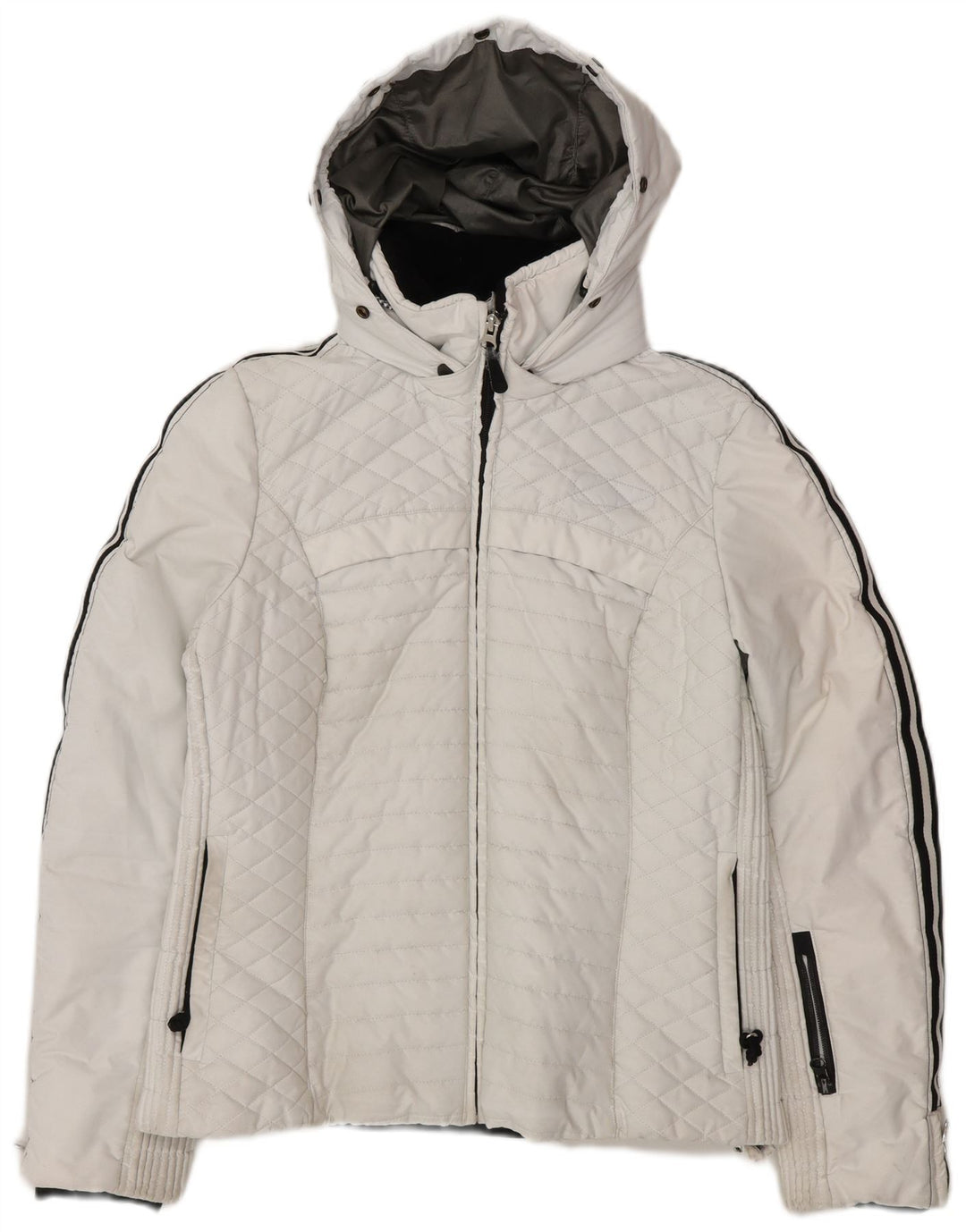 Damska kurtka wiatrówka z kapturem Colmar IT 44 Medium White Sports