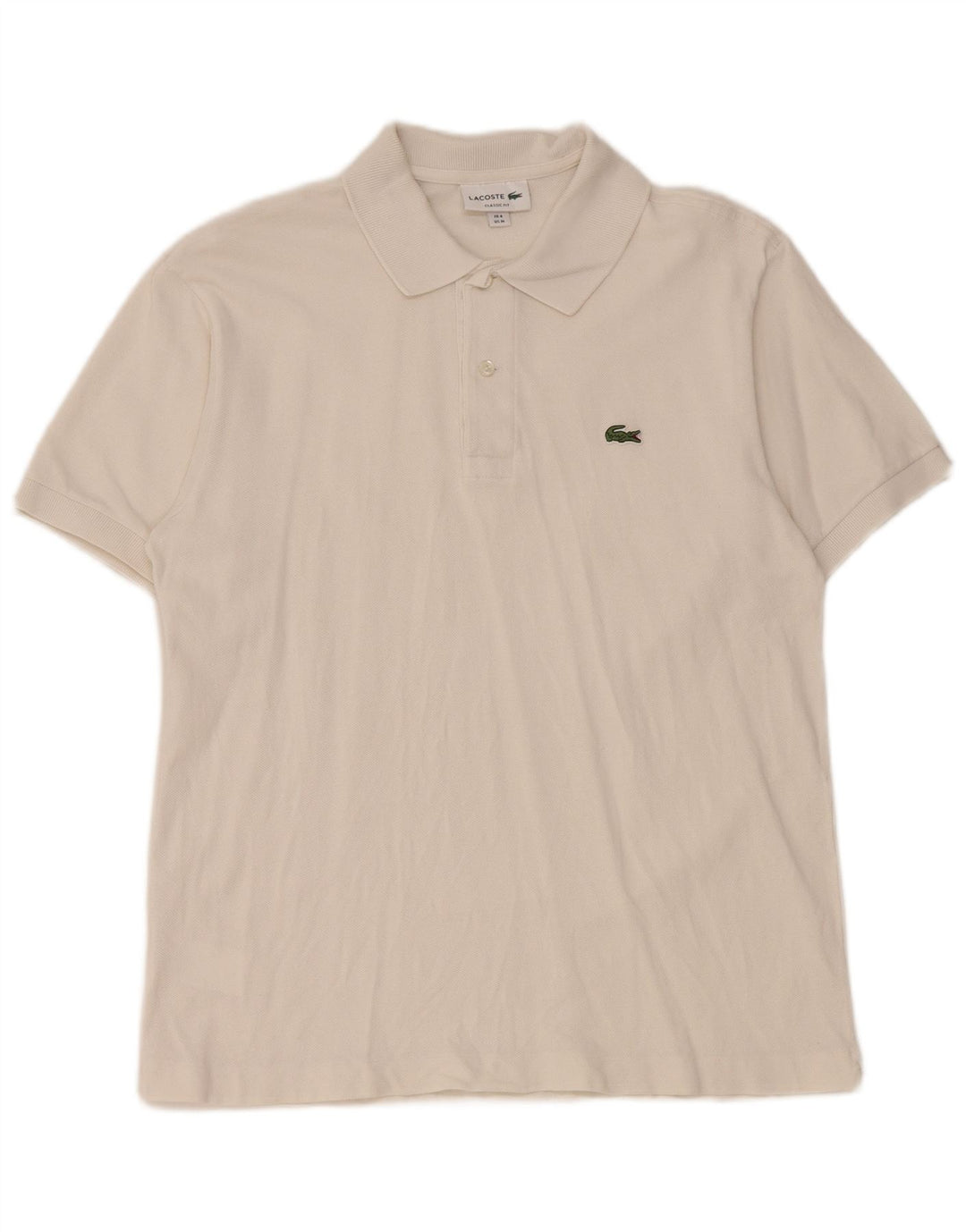 Męska koszulka polo Lacoste Classic Fit, rozmiar 4, średnia biel