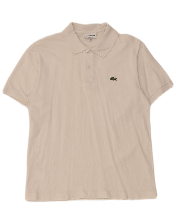 Męska koszulka polo Lacoste Classic Fit, rozmiar 4, średnia biel