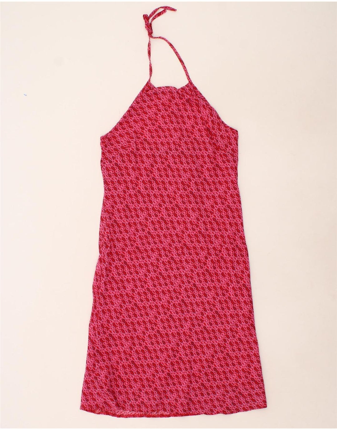 DOROTHY PERKINS Womens Petite Halter Dress UK 12 Medium  Red Vintage Dorothy Perkins and Second-Hand Dorothy Perkins from Messina Hembry 