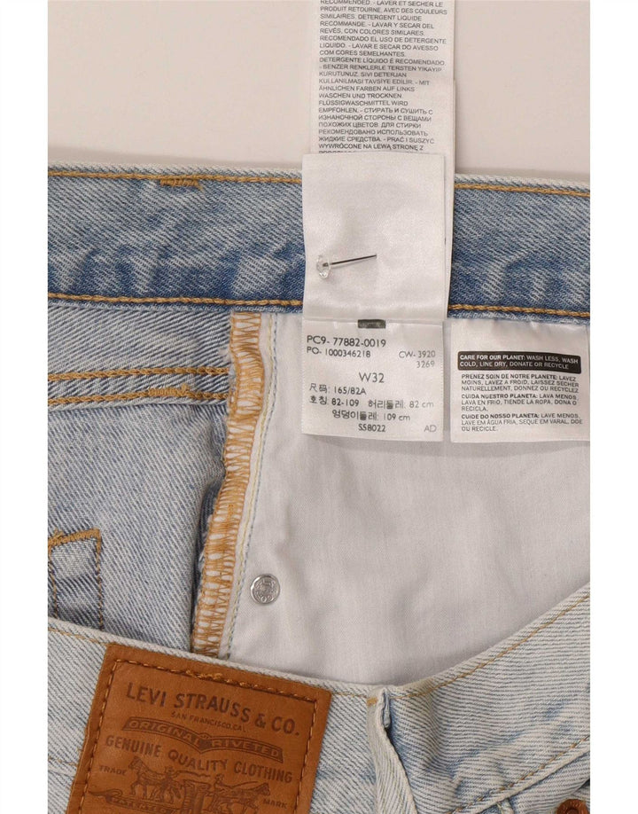 Damska mini spódniczka dżinsowa Levi's W32, duża niebieska bawełna