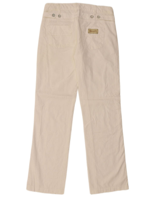 Spodnie damskie WRANGLER Sam Straight Chino W27 L30 Biała bawełna