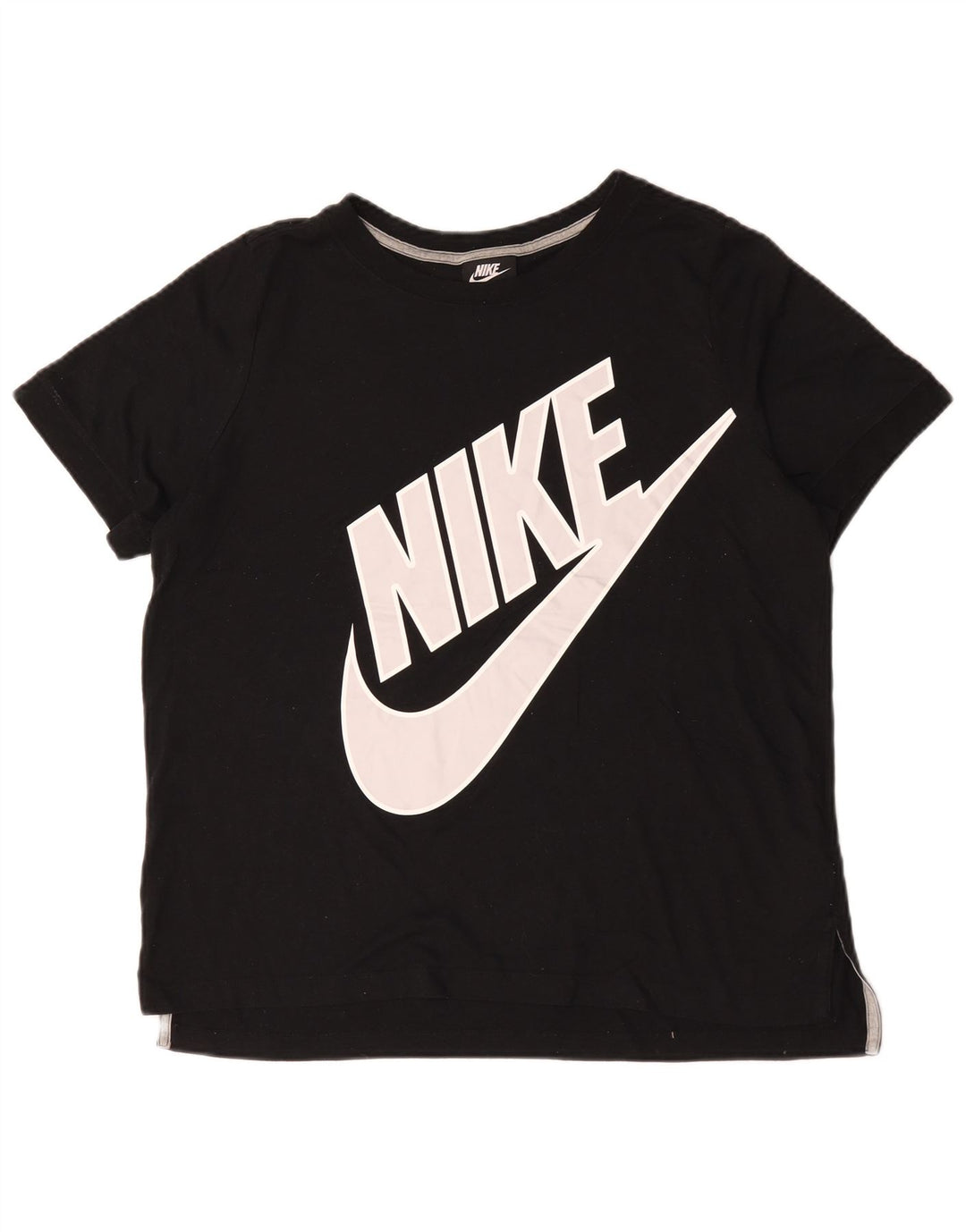 Męski T-shirt z grafiką Nike, duży, czarny, bawełniany