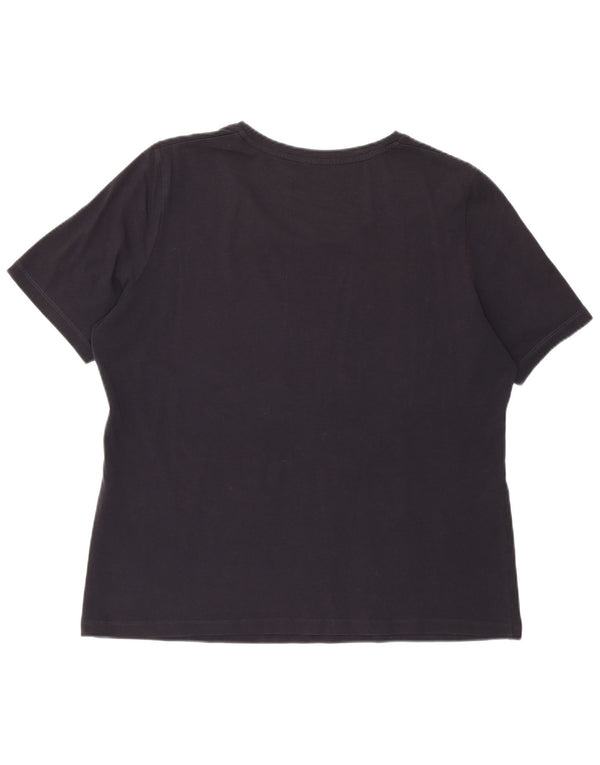 T-shirt damski Perte by Krizia Regular Graphic Top UK 12 Średni granatowy