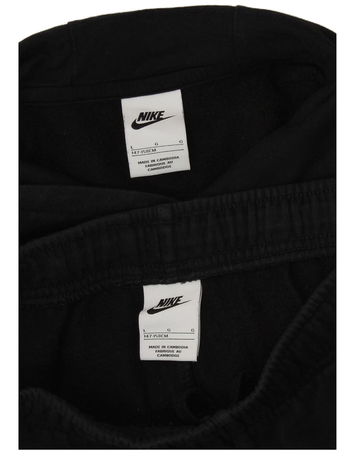 Dres dziewczęcy Nike o luźnym kroju z grafiką, duży, 12-13 lat, czarny, bawełniany