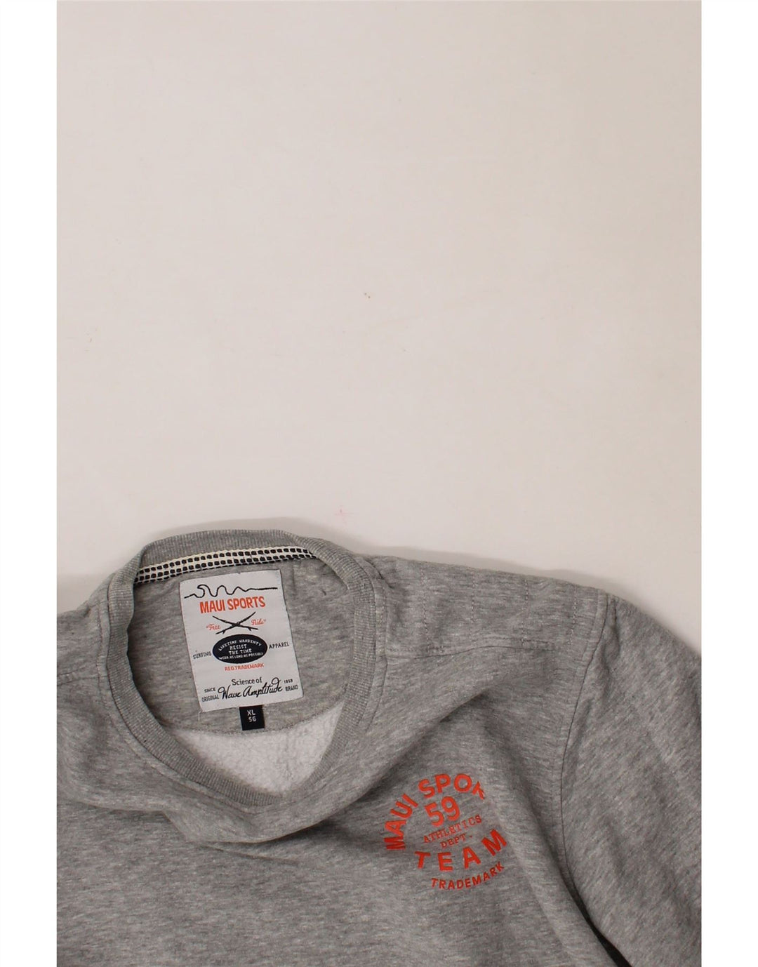 VINTAGE Mens Sweatshirt Jumper IT 56 XL Grey Cotton Vintage Vintage and Second-Hand Vintage from Messina Hembry 