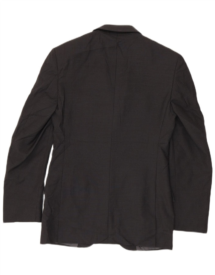 Marks & Spencer Męska marynarka zapinana na 2 guziki UK 38 Średnioszary prążek