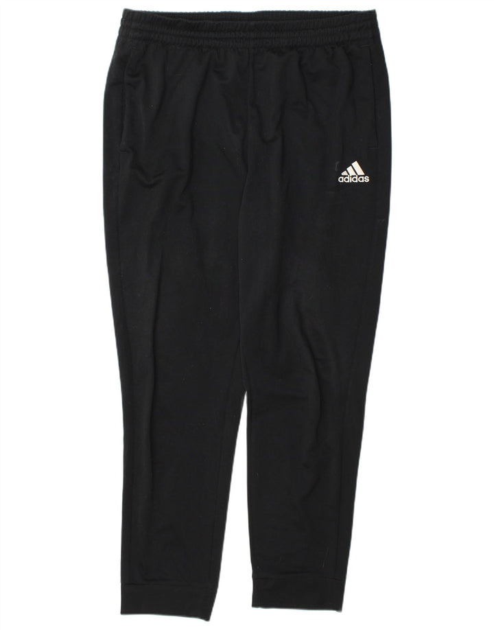 Adidas Męskie spodnie dresowe Joggery, duże, czarne, poliestrowe