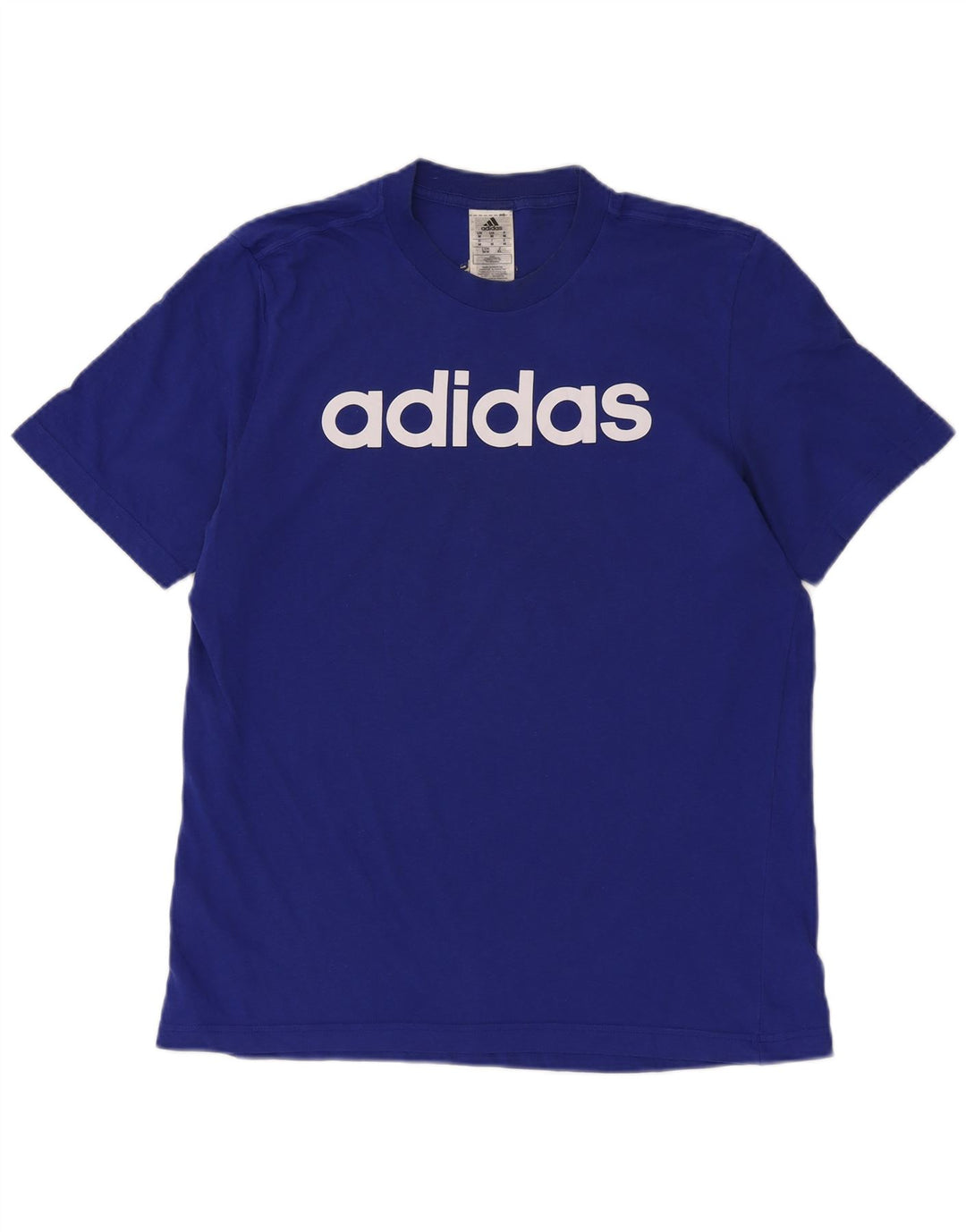 Męska koszulka graficzna Adidas Top Medium Blue Cotton