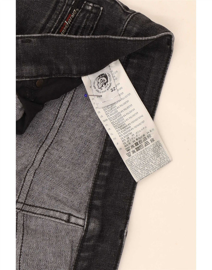 Męskie jeansy Diesel Slim W32 L30 Szara bawełna