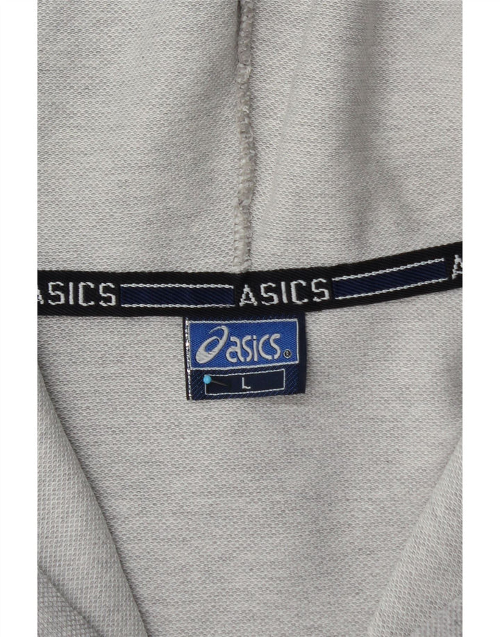 Męski sweter z kapturem i zamkiem ASICS, mały, szary