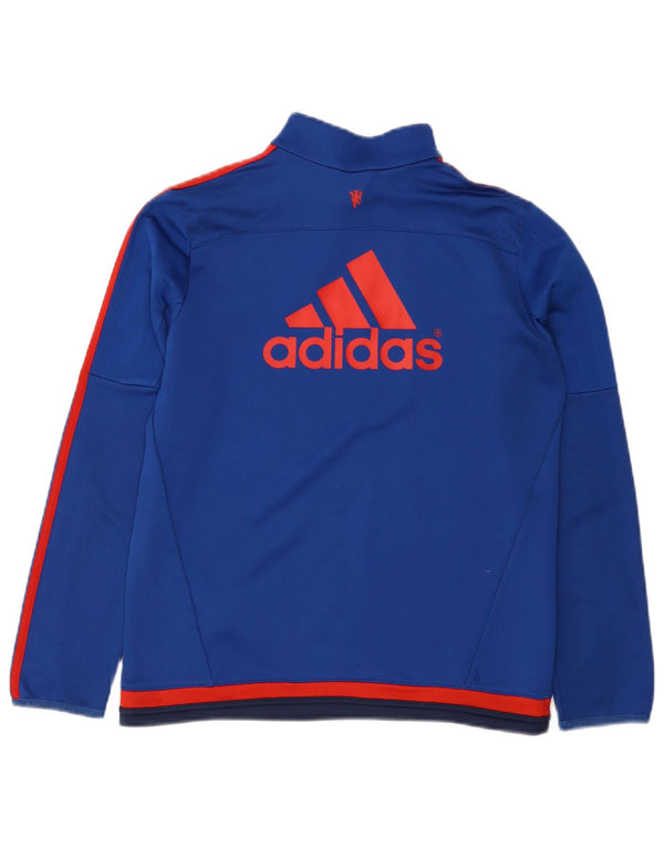 Chłopięca bluza Adidas Manchester United z grafiką 13-14 lat niebieska