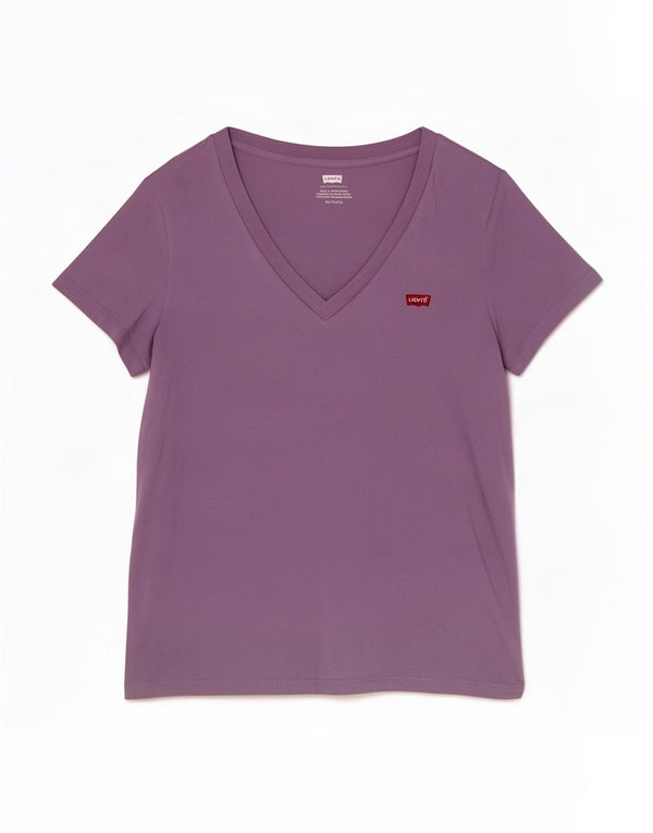 Koszulka damska Levi's Top UK 6 XS, fioletowa bawełna