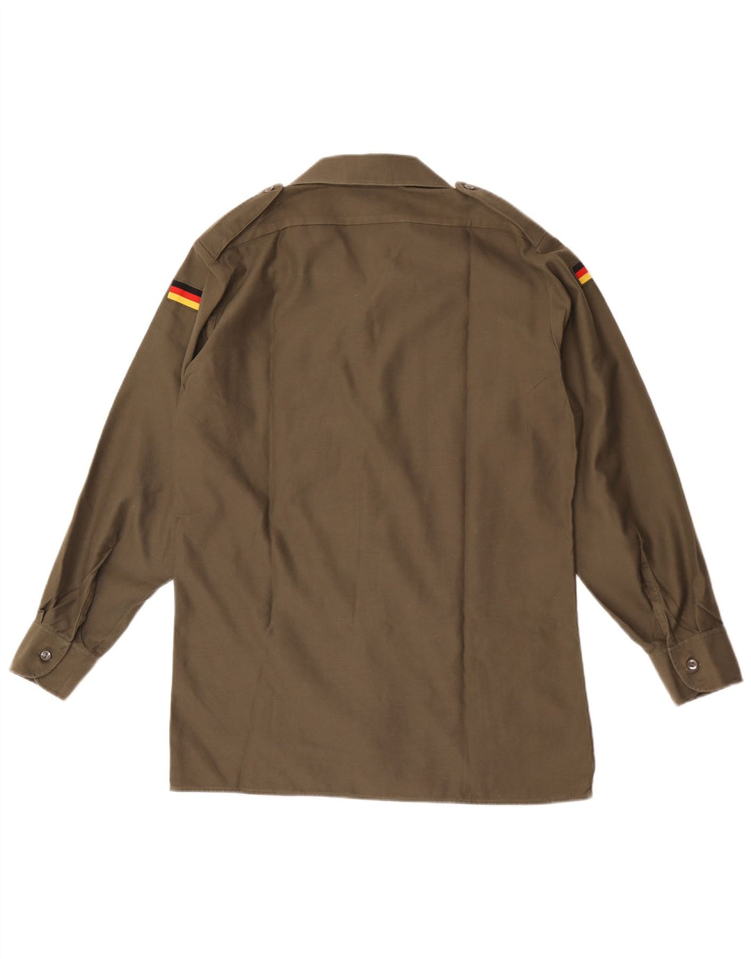 Męska koszula wojskowa w stylu vintage, rozmiar 39/40, średni khaki, poliester