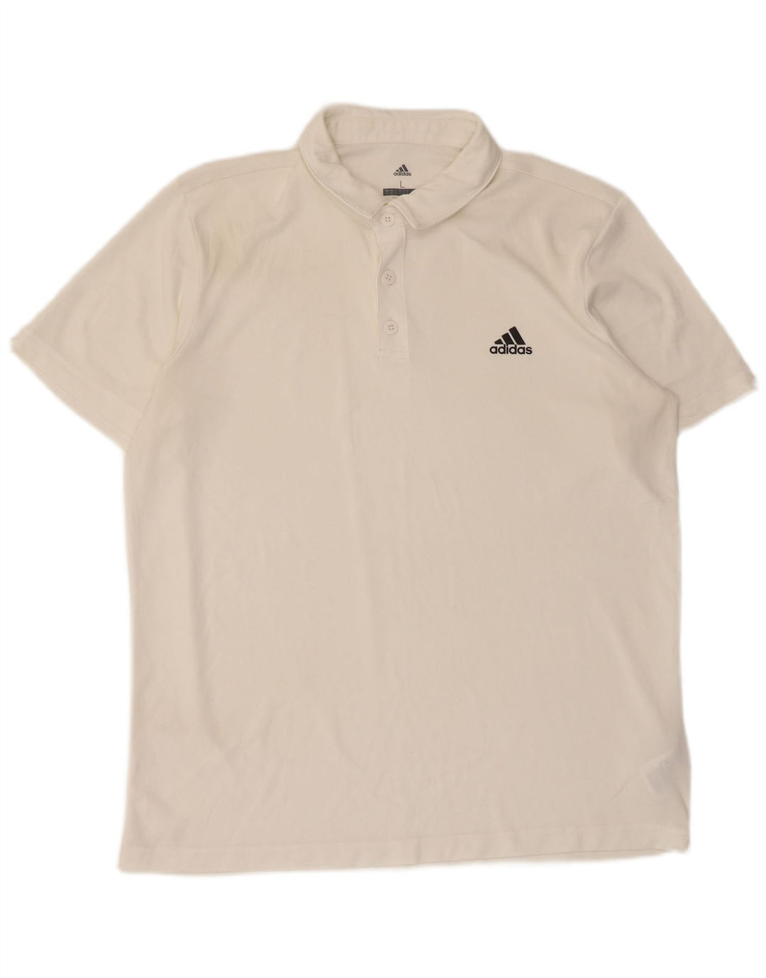 Męska koszulka polo Adidas Climalite, duża, biała, z poliestru