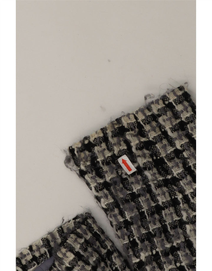 PACO Womens 3 Button Blazer Jacket UK 10 Small Black Check Acrylic Vintage Paco and Second-Hand Paco from Messina Hembry 