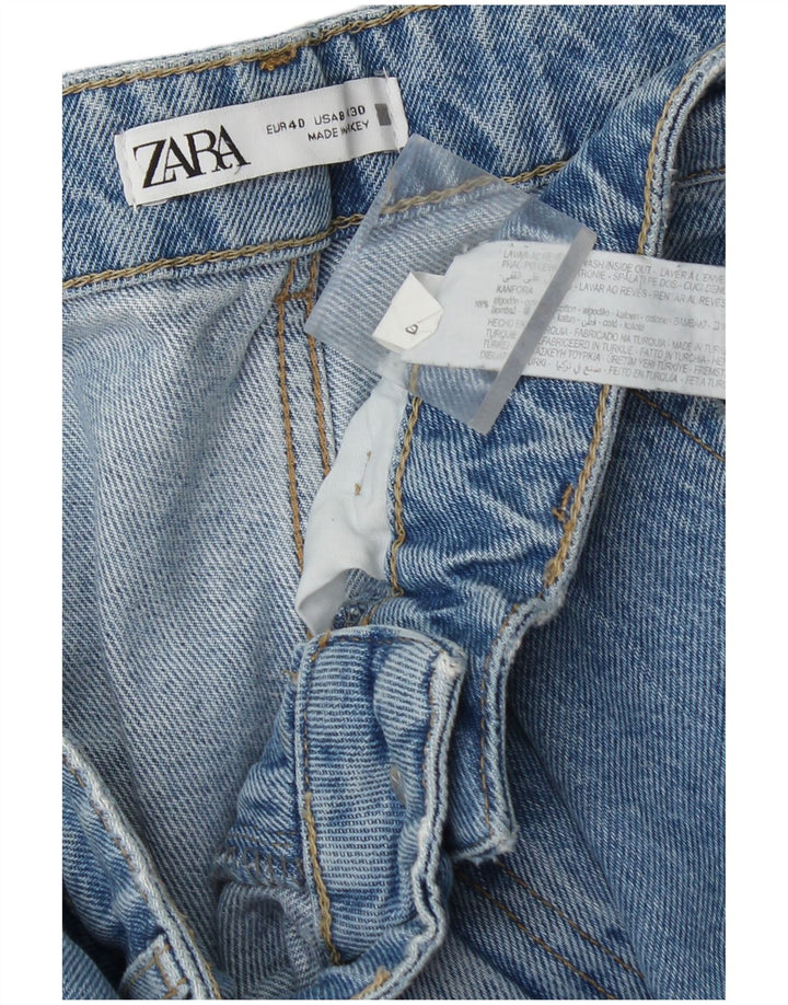 Damskie jeansy Zara Cargo Loose EU 40 Medium W30 L30 Niebieskie bawełniane