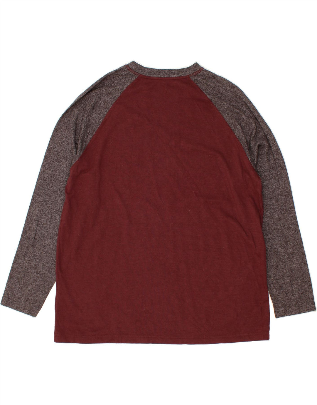 Top męski EDDIE BAUER z długim rękawem, 2XL, bordowa, bawełniana w bloki kolorów