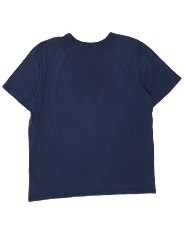 Męski T-shirt Nike Athletic Cut Graphic Top XL, niebieska, bawełniana
