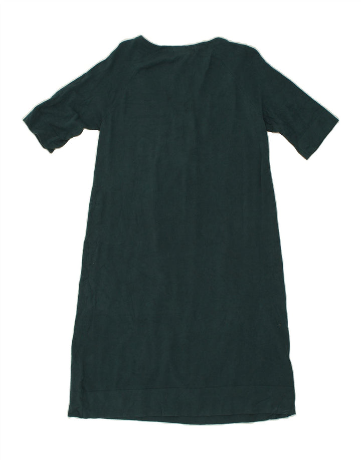 MOSSIMO Womens Shift Dress UK 14 Large Green Nylon | Vintage Mossimo | Thrift | Second-Hand Mossimo | Used Clothing | Messina Hembry 