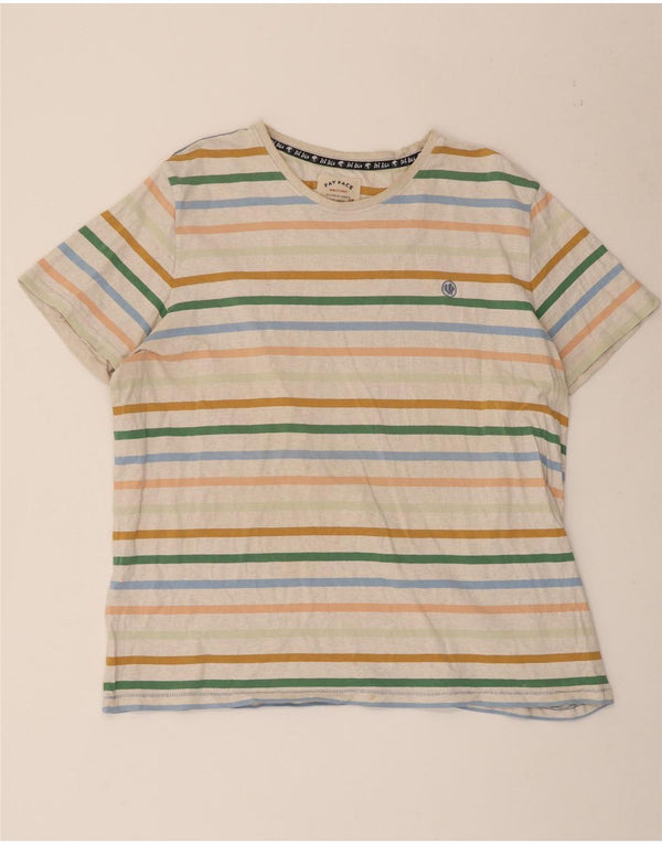 T-shirt męski Fat Face Top 2XL, wielobarwna bawełna w paski