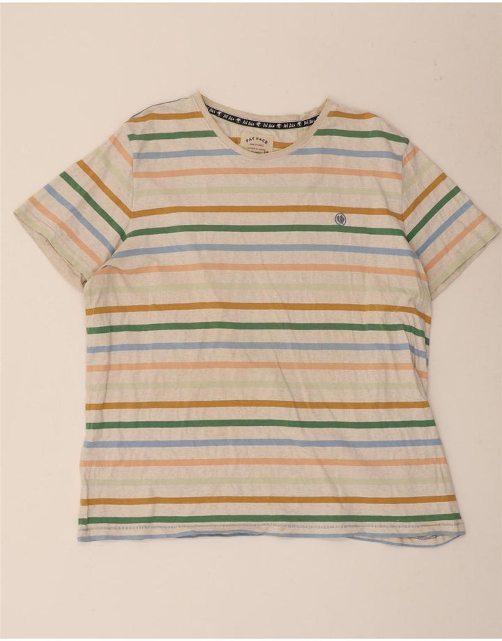 T-shirt męski Fat Face Top 2XL, wielobarwna bawełna w paski