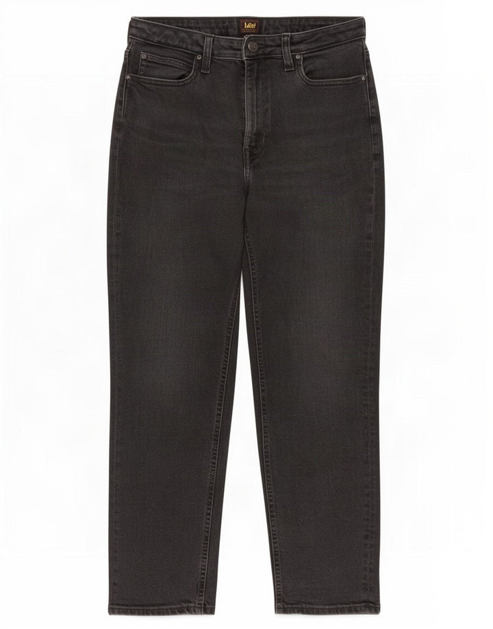 Damskie jeansy Lee Carol Straight W32 L26 Szara bawełna
