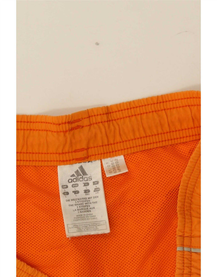 Męskie spodenki kąpielowe Adidas, duże, pomarańczowe, nylonowe
