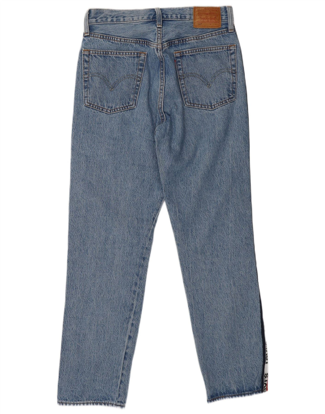 Damskie jeansy LEVI'S 501 Graphic Straight W28 L27 Niebieskie