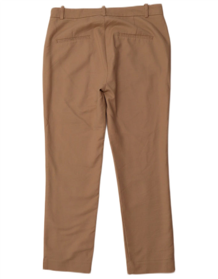 Damskie spodnie chino basic zwężane ZARA EU 38 Small W28 L25 brązowa bawełna