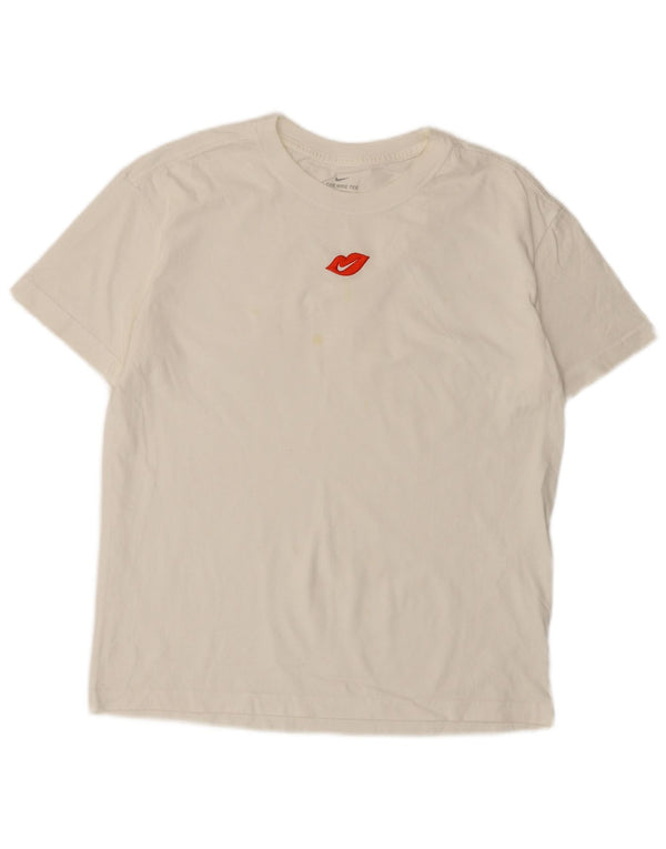 Męski T-shirt NIKE, mały, biały