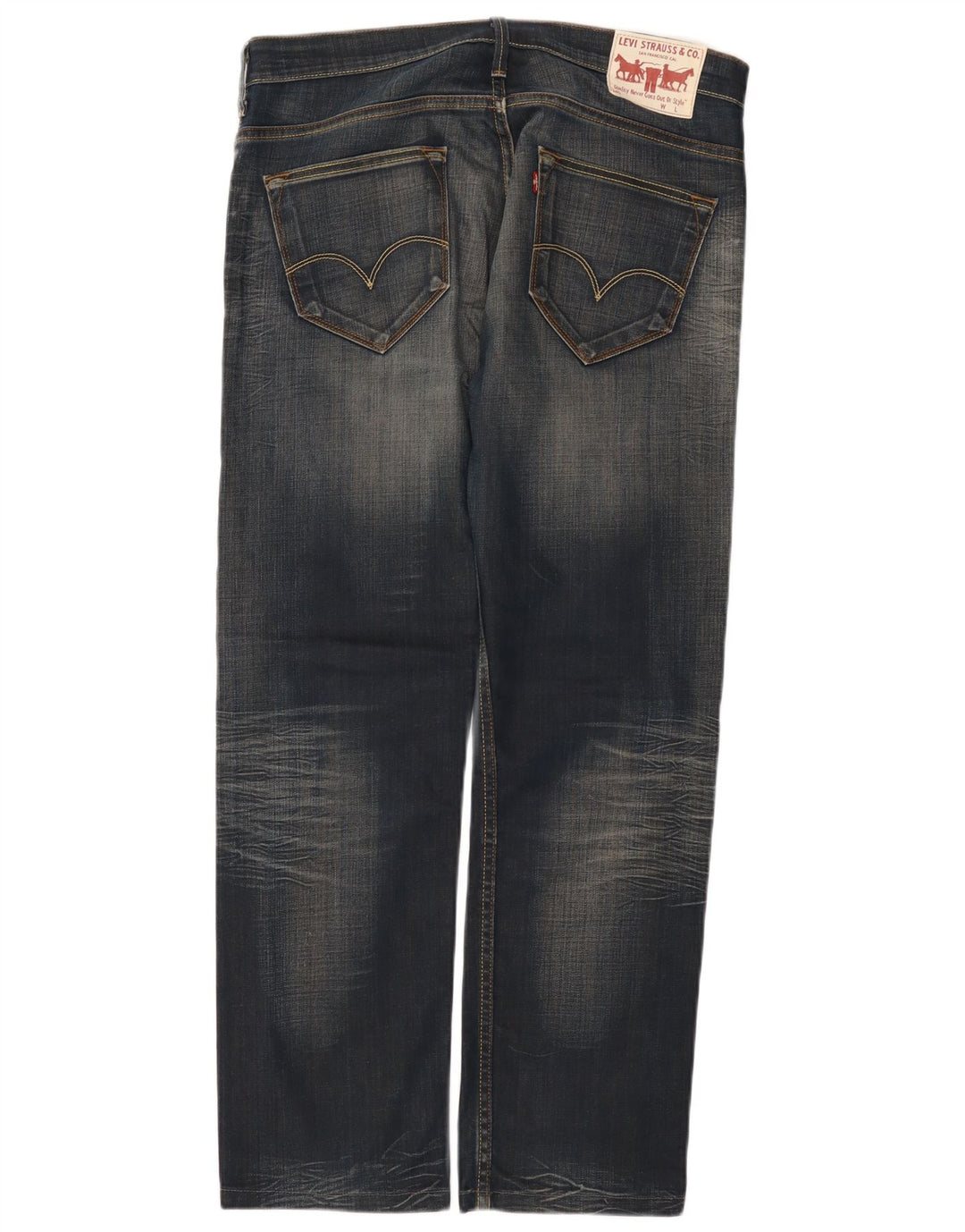 Męskie jeansy Levi's 504 Straight W33 L29 Niebieskie bawełniane