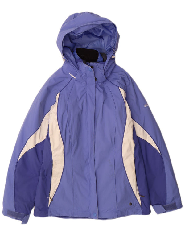 Damska kurtka wiatrówka Columbia Interchange UK 10 Small Blue Colorblock