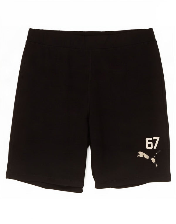 Damskie spodenki sportowe Puma Dri Fit UK 14, duże, czarne, poliestrowe
